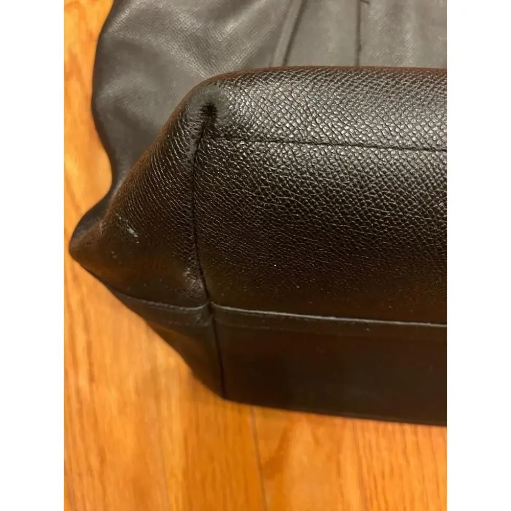 Coach 33915 Crossgrain Leather Taxi Zip Top Tote Black (PU220